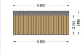 Garden Office TINA (Insulated, 34 + Cladding), 5.5x5 m (18'x16'), 22 m² specification 4