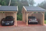 Single Wooden Carport LUNA With A Side Wall 3.2x6 m (10.5'x20') customer 1