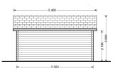 Log Cabin ROYAL (34 mm), 5x5 m (16'x17'), 25 m² specification 4