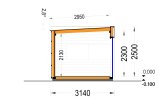 Garden Office Pod PREMIUM L (Insulated PLUS, 34 mm + Cladding), 3x3 m (10' x 10'), 9 m² specification 6