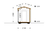 Garden Office Pod EMMY (Insulated, 34 mm + Cladding), 3x2 m (10' x 6'6"), 6 m² specification 6