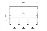 Triple Wooden Garage SILVIA TRIO (34 mm + Cladding), 9x6 m (30'x20'), 54 m² specification 1