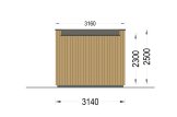 Garden Office Pod PREMIUM (Insulated PLUS, 34 mm + Cladding), 3x3 m (10' x 10'), 9 m² specification 4