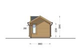 Garden Log Cabin CLOCKHOUSE (44 mm), 4x3 m (13'x10'), 12 m² specification 5