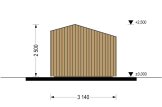 Garden Office Pod TONIA (Insulated, 34 mm + Cladding), 3x3 m (10' x 10'), 9 m² specification 4
