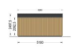 Garden Cabin EMMY (Insulated, 34 mm + Cladding), 5x4 m, 20 m² specification 4