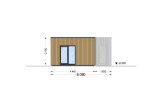 Granny Annexe LUCIA 2 (Insulated, 44 mm + Cladding), 50 m² specification 3
