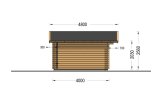Log Cabin WISSOUS (44 mm), 5x4 m (16'x13'), 20 m² specification 3