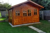 Garden Log Cabin OLYMP (44 mm), 4x3 m (13'x10'), 12 m² customer 2