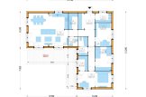 Log Cabin House PAULA (Insulated PLUS, 44 mm + Cladding), 118 m² specification 1