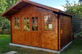 Garden Log Cabin OLYMP (44 mm), 4x3 m (13'x10'), 12 m² customer 1