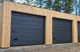 Triple Wooden Garage With Flat Roof SILVIA TRIO F (34 mm + Cladding), 9x6 m (30'x20'), 54 m² customer 1
