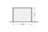 Garden Office AIDA PLUS (28 mm), 5x3 m (17'x10'), 9 m² With 6.5 m² Terrace specification 3
