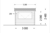 Wooden Kiosk (28 mm), 3x3 m (10'x10'), 9 m² specification 5