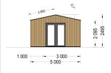 Garden Office TINA (Insulated, 34 + Cladding), 5.5x5 m (18'x16'), 22 m² specification 3