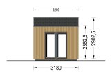 Garden Cabin TONIA (Insulated, 34 mm + Cladding), 4x3 m, 12 m² specification 5
