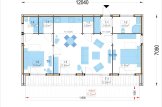 Granny Annexe KAYA 2 (Insulated, 44 mm + Cladding), 64 m² specification 1