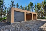 Triple Wooden Garage With Flat Roof SILVIA TRIO F (34 mm + Cladding), 9x6 m (30'x20'), 54 m² customer 2