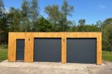 Double Wooden Garage With Flat Roof SILVIA DUO F (34 mm + Cladding), 6x6 m (20'x20'), 36 m² customer 1