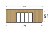 Garden Room PREMIUM (Insulated PLUS, 34 mm + Cladding), 7x4 m (23'x13'), 28 m² specification 2