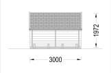 Outdoor Barrel Sauna HELGA 30 (46 mm), 3.0 m, ⌀ 1.97 m specification 5