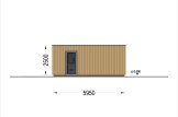 Triple Wooden Garage With Flat Roof SILVIA TRIO F (34 mm + Cladding), 9x6 m (30'x20'), 54 m² specification 5