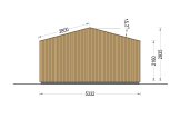 Garden Log Cabin PIA (Insulated, 34 mm + Cladding), 5x4 m (16'x13'), 20 m² specification 4