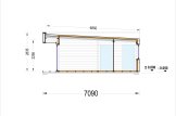Granny Annexe KAYA 1 (Insulated, 44 mm + Cladding), 48 m² specification 6