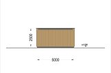 Single Wooden Garage With Flat Roof SILVIA F (34 mm + Cladding), 5x6 m (16'x20'), 30 m² specification 5