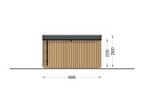 Outdoor Sauna SERENE (34 mm + Cladding), 4.5x2.5 m, 5 m² specification 4