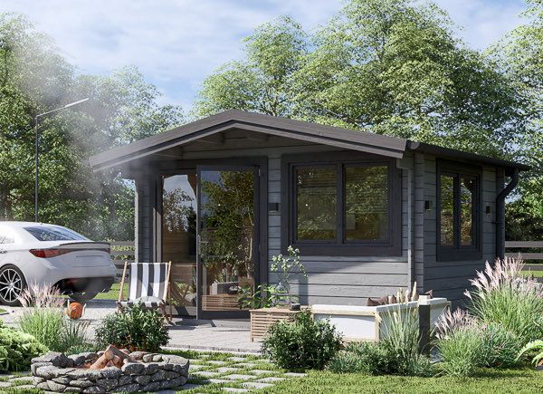 Garden Log Cabin WISSOUS (34 mm), 4x3 m (13'x10'), 12 m² avp.ui.product_images.thumbnail 1