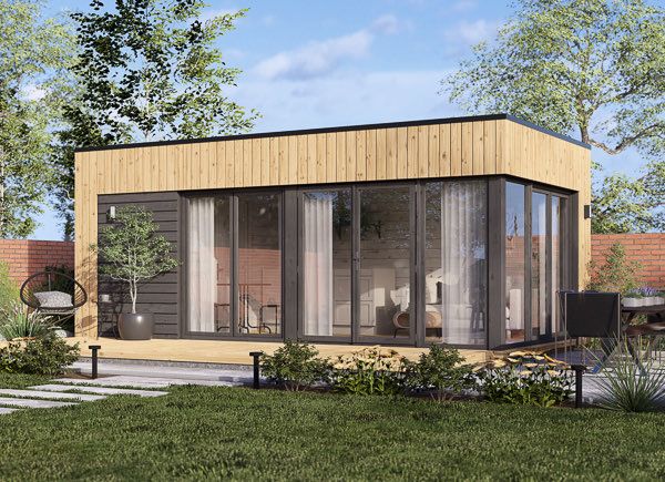 Garden room INES (Insulated, 34 + cladding), 6x3 m (20'x10'), 18 m² avp.ui.product_images.thumbnail 1