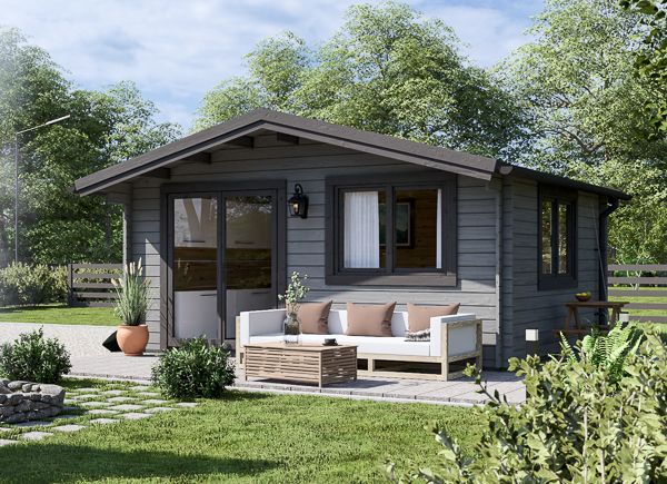 Log Cabin WISSOUS (44 mm), 5x4 m (16'x13'), 20 m² avp.ui.product_images.thumbnail 1
