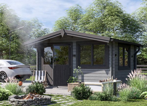 Garden Log Cabin LILLE (34 mm), 4x3 m (13'x10'), 12 m² avp.ui.product_images.thumbnail 1