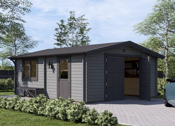 Single Wooden Garage CLASSIC (34 mm), 5x6 m (16'x20'), 30 m² avp.ui.product_images.thumbnail 1
