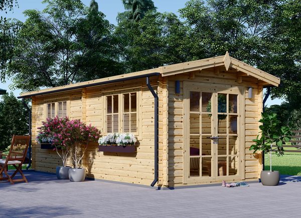 Garden Log Cabin STRONGHOLD (44 mm), 3x6 m (10'x20'), 18 m² avp.ui.product_images.thumbnail 1