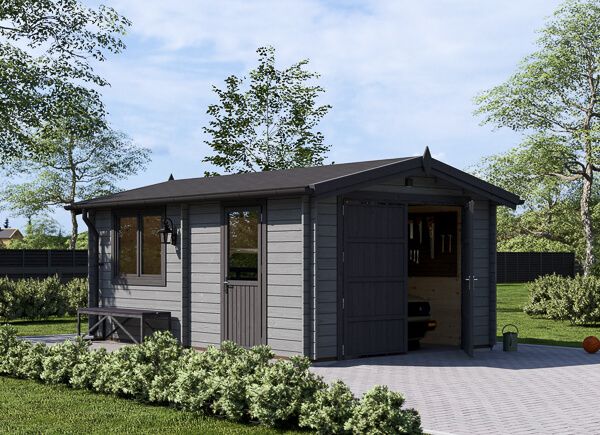 Single Wooden Garage CLASSIC (34 mm), 3.6x5.4 m (12'x18'), 20 m² thumbnail 1