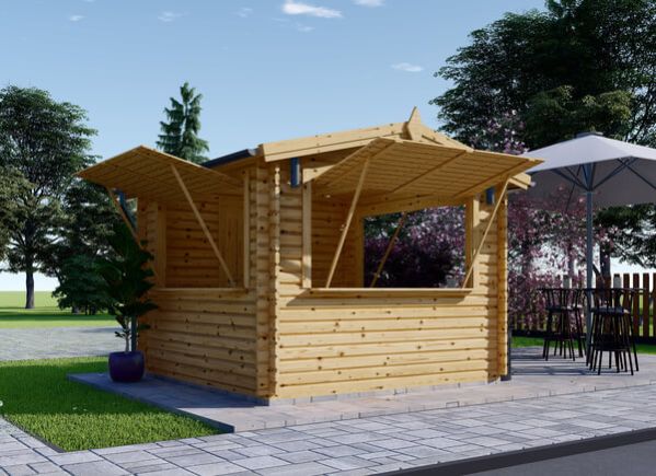 Wooden Kiosk (44 mm), 4x4 m (13'x13'), 16 m² avp.ui.product_images.thumbnail 1