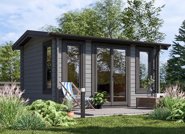 Garden Office Shed POOLHOUSE (34 mm), 4x3 m (13'x10'), 12 m² avp.ui.product_images.thumbnail 1