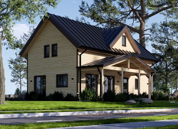 Log Cabin House VERA S (44 mm + Cladding), 126 m² avp.ui.product_images.thumbnail 1