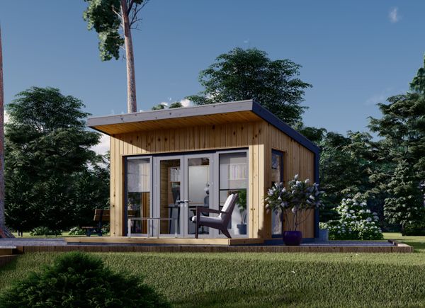 Garden Cabin EVELIN (Insulated, 34 mm + Cladding), 4x3 m, 12 m² avp.ui.product_images.thumbnail 1