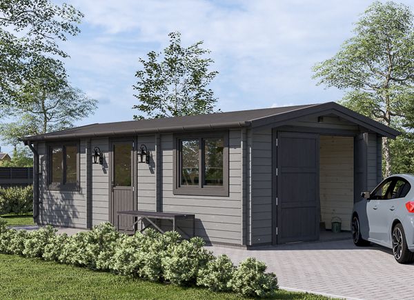 Single Wooden Garage CLASSIC (44 mm), 4x7.5 m (13'x25'), 30 m² avp.ui.product_images.thumbnail 1