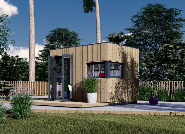 Garden Office Pod PREMIUM L (Insulated PLUS, 34 mm + Cladding), 3x2 m (10' x 6'6"), 6 m² avp.ui.product_images.thumbnail 1