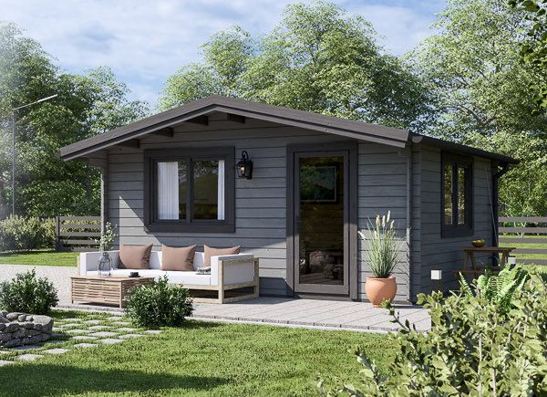 Log Cabin DREUX (44 mm), 5x4 m (16'x13'), 20 m² avp.ui.product_images.thumbnail 1