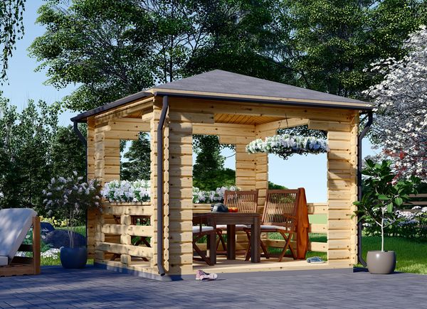 Garden Gazebo FLORA (44 mm), 3x3 m (10'x10'), 9 m² avp.ui.product_images.thumbnail 1