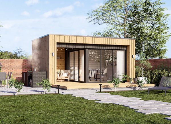 Garden room LAYLA (Insulated, 34 + cladding), 5x3 m (16'x10'), 13 m² avp.ui.product_images.thumbnail 1