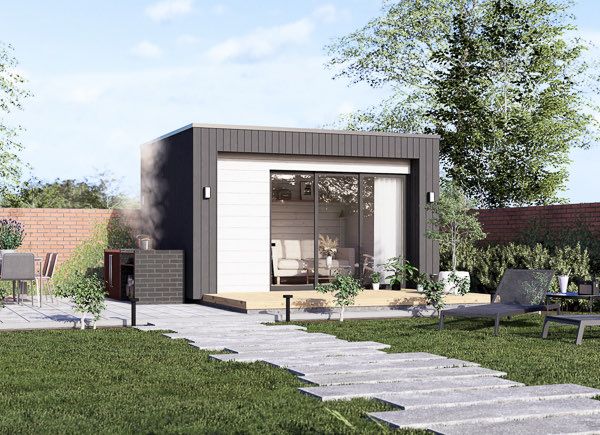 Garden room LAYLA (Insulated, 34 + cladding), 4x3 m (13'x10'), 10 m² avp.ui.product_images.thumbnail 1