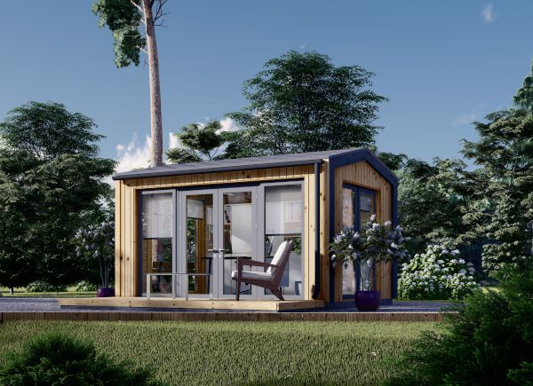 Garden Cabin EMMY (Insulated, 34 mm + Cladding), 4x3 m, 12 m² avp.ui.product_images.thumbnail 1