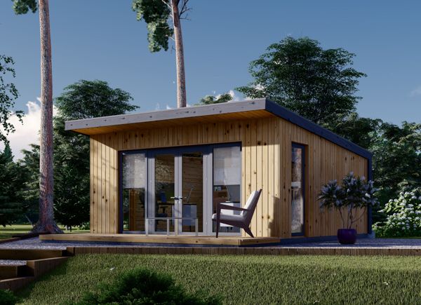 Garden Cabin EVELIN (Insulated, 34 mm + Cladding), 5x5 m, 25 m² avp.ui.product_images.thumbnail 1