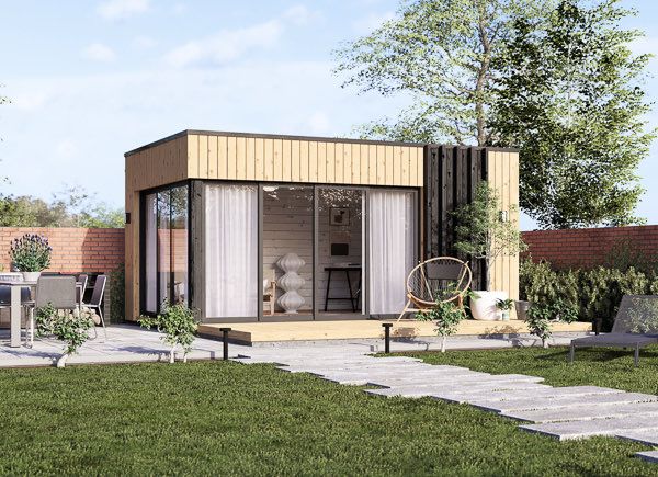Garden room AMARA (Insulated, 34 + cladding), 5x3 m (16'x10'), 15 m² avp.ui.product_images.thumbnail 1